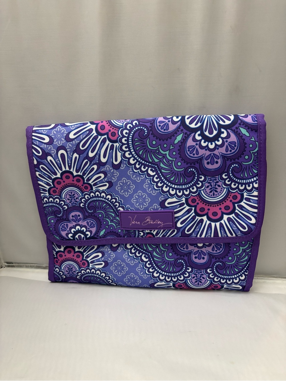 Vera Bradley Purple Paisley Tablet Sleeve with Pink Accents